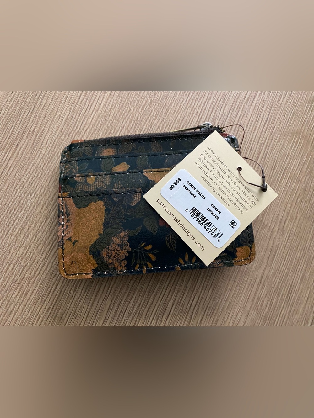 Patricia Nash Cassis RFID Leather Card Wallet nwt - Picture 3 of 8